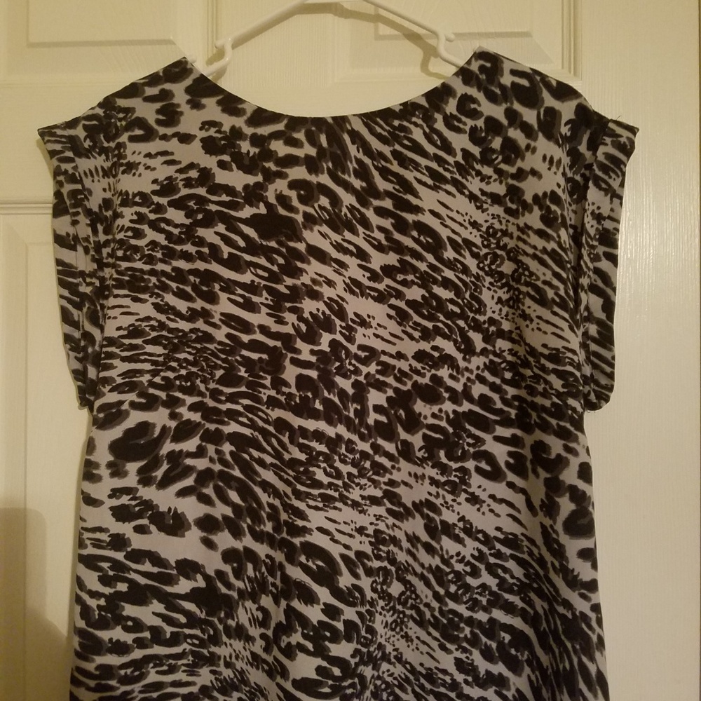 Apt. 9 Cheetah Print Black & White Dress Large - Picture 6 of 6